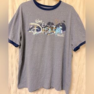 Disney 50 year anniversary ringer T-shirt. Size XL men’s, 1X women’s.